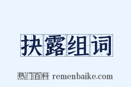 抉露组词是什么意思的图片